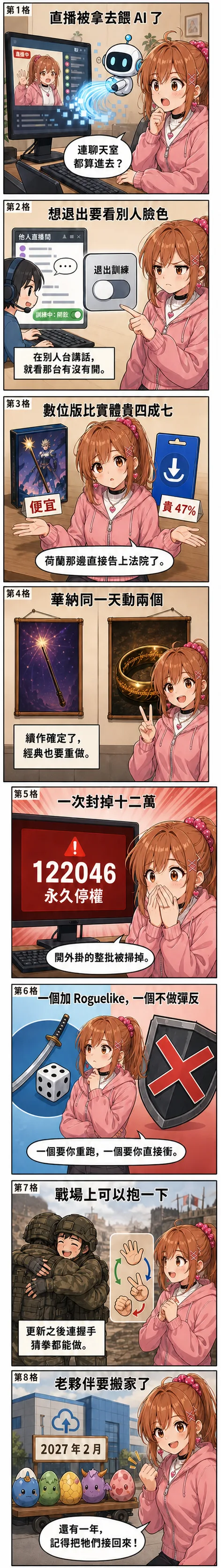 星野 夏希 逐格看完今天遊戲圈的事，從 Twitch 把直播餵進 AI，一路講到寶可夢虛擬銀行熄燈倒數