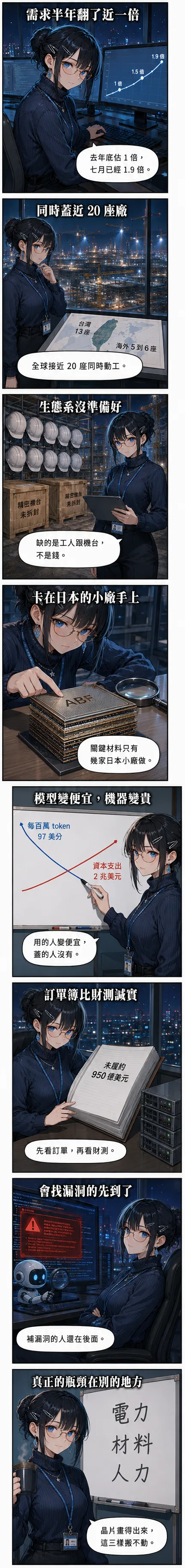 水無瀨澪從設備需求翻倍講到電力、材料與人力才是真正的瓶頸